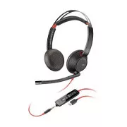 Poly Blackwire 5220 Headset, 3,5 mm Klinke   USB-C/A Adapter, Stereo