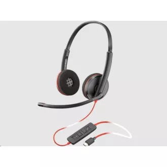 Poly Blackwire 3220 Headset, USB-C/A-Adapter, Stereo (lose)