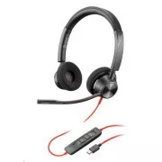 Poly Blackwire 3320 Headset, USB-C/A-Adapter, Stereo