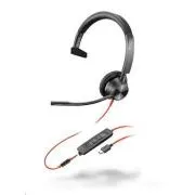 Poly Blackwire 3315 Headset, 3,5 mm Klinke   USB-C/A Adapter, mono