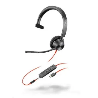 Poly Blackwire 3315 Headset, 3,5 mm Klinke   USB-C/A Adapter, mono