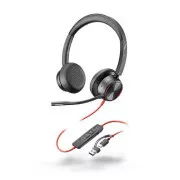 Poly Blackwire 8225 MS Teams Headset, USB-C/A-Adapter, Stereo
