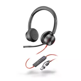 Poly Blackwire 8225 MS Teams Headset, USB-C/A-Adapter, Stereo Poly Blackwire 8225 MS Teams Headset, USB-C/A-Adapter, Stereo