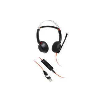 Poly Blackwire 5220 Headset, 3,5 mm Klinke USB-C/A Adapter, Stereo Poly Blackwire 5220 Headset, 3,5 mm Klinke USB-C/A Adapter, Stereo