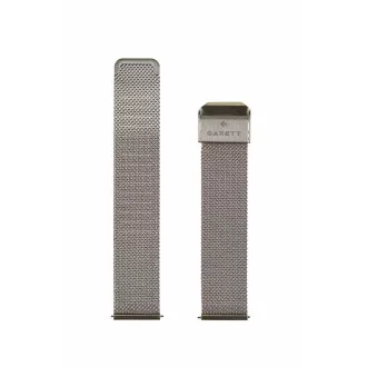 Garett Universalband 18 mm, silbernes Metall, Mesh-Typ