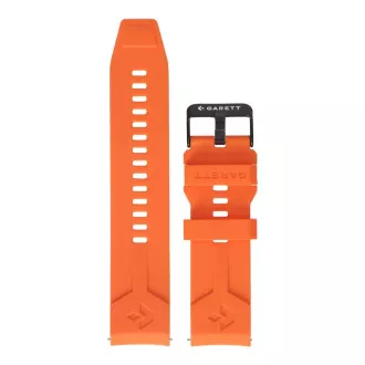 Garett Universalband 22 mm, orangefarbenes Silikon