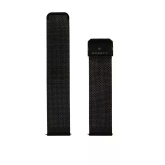 Garett Universalband 22 mm, schwarzes Metall, Mesh-Typ