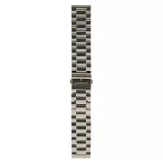 Garett Universalband 22 mm, silbernes Metall, Massivbauweise