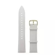 Garett Universalband 20 mm, weiß mit Goldschließe, Leder