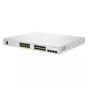 Cisco Switch CBS250-24P-4G (24xGbE, 4xSFP, 24xPoE , 195W, lüfterlos) - REFRESH