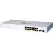 Cisco Switch CBS220-16P-2G (16xGbE, 2xSFP, 16xPoE , 130W, lüfterlos) - REFRESH