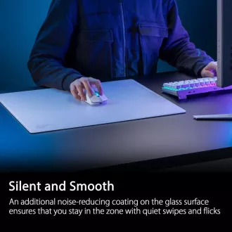 ASUS Mauspad ROG Moonstone ACE (Größe L / Weiß), Glas ASUS Mauspad ROG Moonstone ACE (Größe L / Weiß), Glas