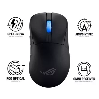 ASUS Maus ROG Keris II Ace, kabellose Gaming-Maus, schwarz