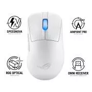 ASUS Maus ROG Keris II Ace, kabellose Gaming-Maus, weiß