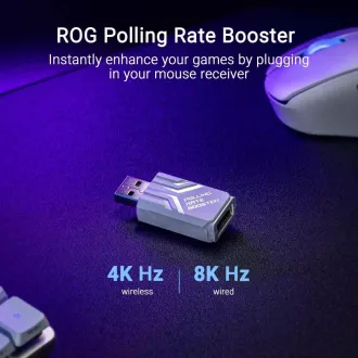 ASUS Maus ROG Keris II Ace, kabellose Gaming-Maus, weiß