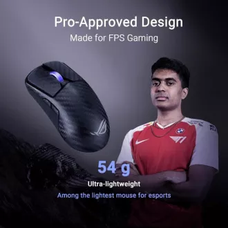 ASUS Gaming-Maus ROG Harpe Ace Extreme, Drahtlos BT, RF 2.4GHz, Schwarz