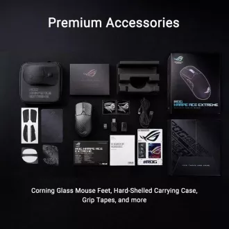 ASUS Gaming-Maus ROG Harpe Ace Extreme, Drahtlos BT, RF 2.4GHz, Schwarz