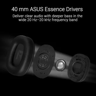 ASUS Headset TUF Gaming H1 GEN II, Kabelgebundenes Gaming-Headset, Schwarz