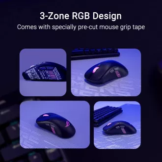 ASUS Maus ROG Keris II Origin, kabellose Gaming-Maus, schwarz