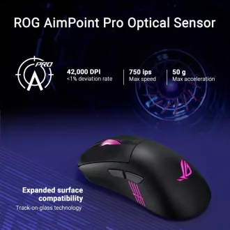 ASUS Maus ROG Keris II Origin, kabellose Gaming-Maus, schwarz