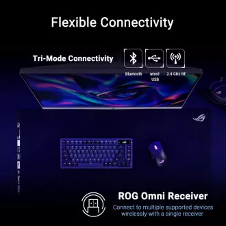 ASUS Maus ROG Keris II Origin, kabellose Gaming-Maus, schwarz