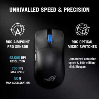 ASUS Gaming-Maus ROG Harpe II Ace, Drahtlos, Schwarz