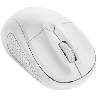 TRUST Mouse PRIMO WIRELESS MOUSE MATT WHITE, USB, kabellos