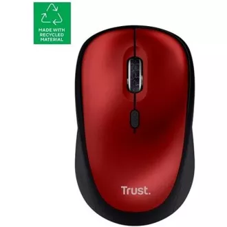 TRUST Yvi  Kabellose Maus Eco Rot, rot