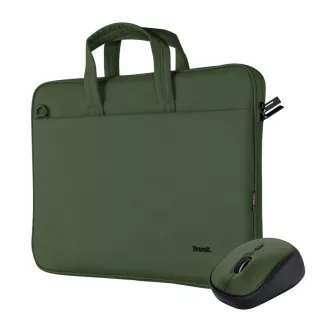 TRUST 16" Notebooktasche   kabellose Maus, grün