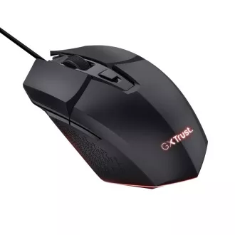 TRUST Maus GXT 109 FELOX Gaming Maus, optisch, USB, schwarz
