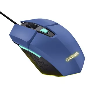 TRUST Maus GXT 109B FELOX Gaming Maus, optisch, USB, blau