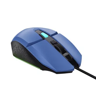 TRUST Maus GXT 109B FELOX Gaming Maus, optisch, USB, blau