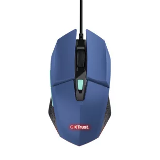 TRUST Maus GXT 109B FELOX Gaming Maus, optisch, USB, blau