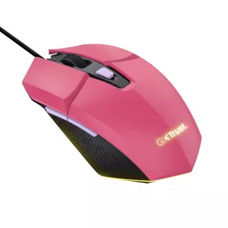TRUST Maus GXT 109P FELOX Gaming Maus, optisch, USB, rosa