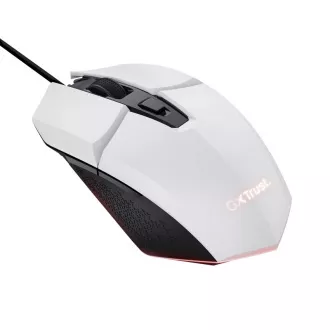 TRUST Maus GXT 109W FELOX Gaming Maus, optisch, USB, weiß