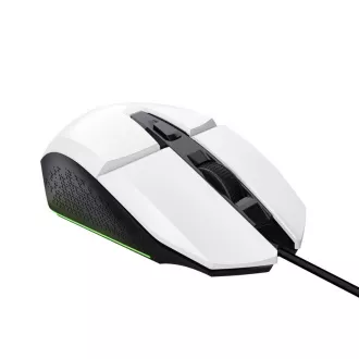 TRUST Maus GXT 109W FELOX Gaming Maus, optisch, USB, weiß