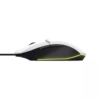 TRUST Maus GXT 109W FELOX Gaming Maus, optisch, USB, weiß