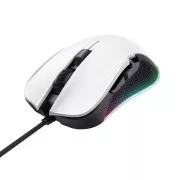 TRUST GXT 922W YBAR Eco Gaming-Maus, optisch, USB, weiß