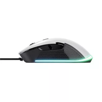 TRUST GXT 922W YBAR Eco Gaming-Maus, optisch, USB, weiß