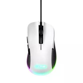 TRUST GXT 922W YBAR Eco Gaming-Maus, optisch, USB, weiß