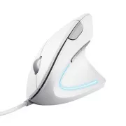 TRUST Verto Vertikale Maus Ergonomische Maus, USB, Weiß