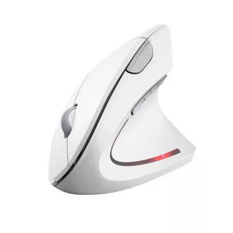 TRUST Verto Vertikale Maus Kabellose ergonomische Maus, USB, Weiß
