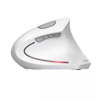 TRUST Verto Vertikale Maus Kabellose ergonomische Maus, USB, Weiß