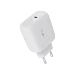 TRUST Ladegerät 45W Maxo, USB-C, Wandladegerät, 2m USB-C Kabel, weiß