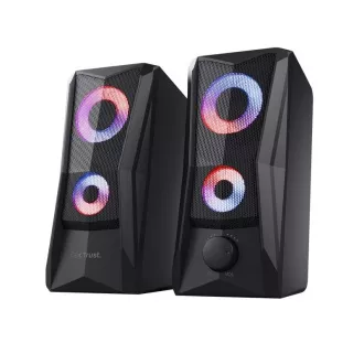 TRUST Speakers GXT 606 Javv RGB-beleuchtetes 2.0 Lautsprecherset, Schwarz