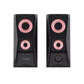 TRUST Speakers GXT 606 Javv RGB-beleuchtetes 2.0 Lautsprecherset, Schwarz