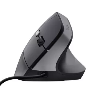 TRUST Maus Bayo II Ergonomische vertikale Maus, USB, schwarz
