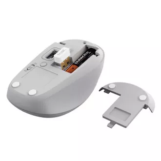 TRUST Maus YVI , Kabellos, Eco, Weiß - bluetooth   wifi