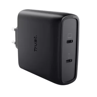 TRUST GaN MAXO 100W 2-Port USB-C Ladegerät, schwarz