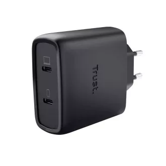 TRUST GaN MAXO 65W 2-Port USB-C Ladegerät, schwarz